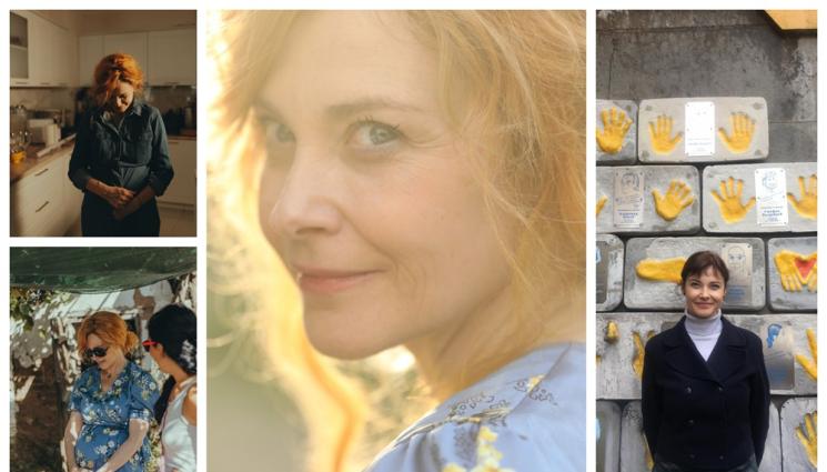 d - Актрисата Стефка Янорова пред 