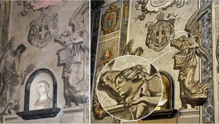 мелони ангел - След реставрация: Ангел в римска църква заприлича на Джорджа Мелони