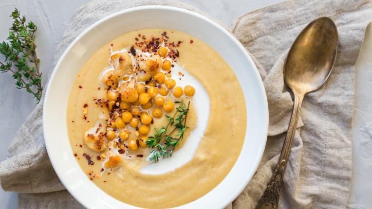 Крем супа от нахут и карфиол