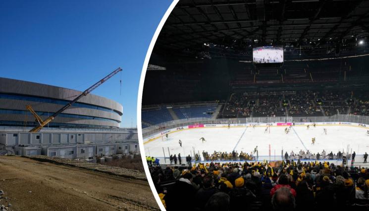 Хокей Милано - Олимпийската зала за хокей в Милано още не е напълно готова