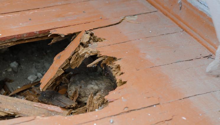 a - ДА ТИ СЕ ПОДКОСЯТ КРАКАТА: Под на чакалния на жп гара пропадна, работници полетяха надолу