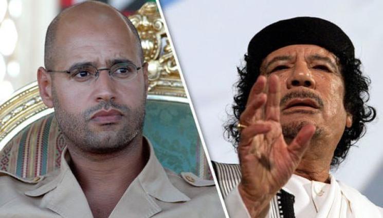 с - Убиха сина на Муамар Кадафи в Либия!