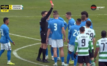 Рано в дербито на Варна - червен картон за Мартин Георгиев