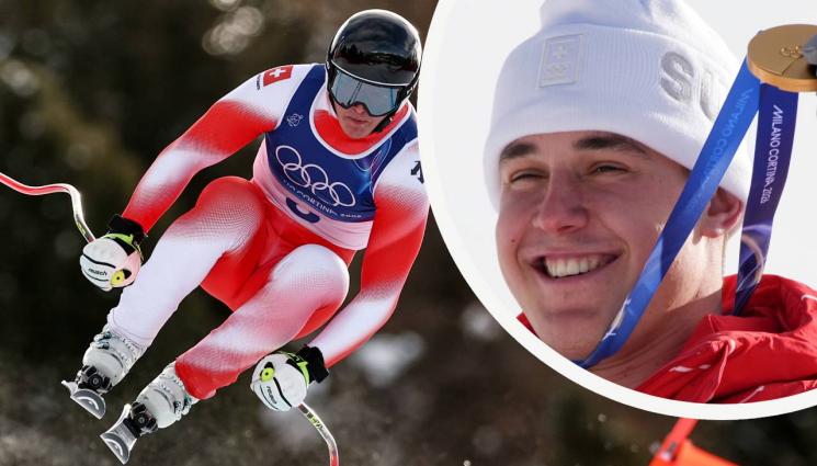 Франьо фон Алмен - Новият олимпийски шампион в спускането скри медала си