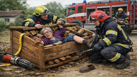 жена сандък заклещена