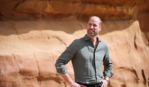 Принц Уилям посети резерват за застрашени видове в Саудитска Арабия