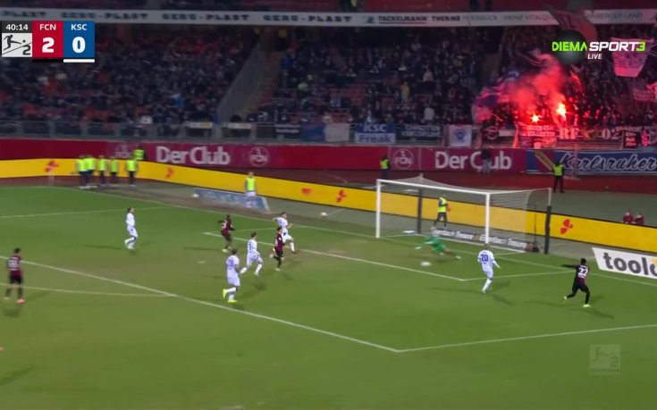 Нюрнберг - Карлсруе 5:1 /репортаж/