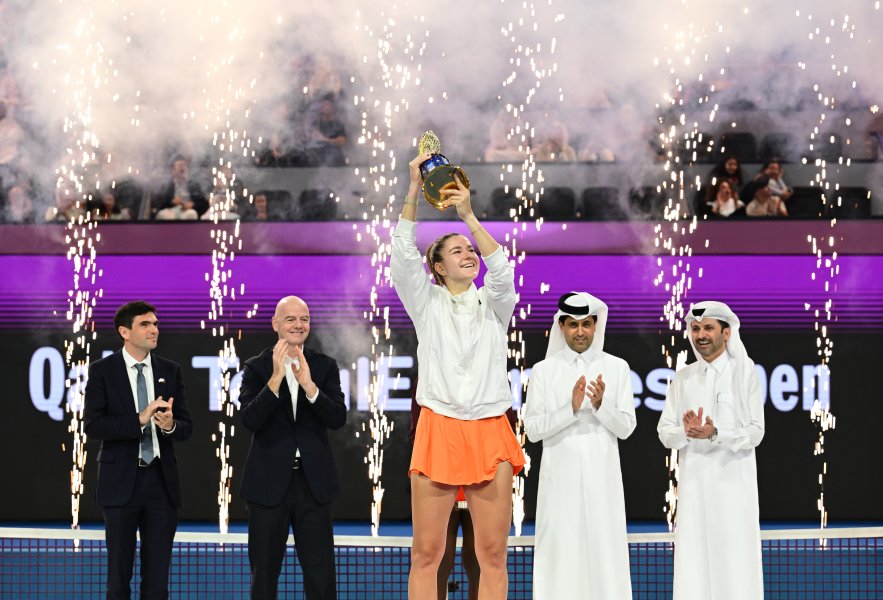 Каролина Мухова победи Виктория Мбоко и вдигна титлата в Доха1