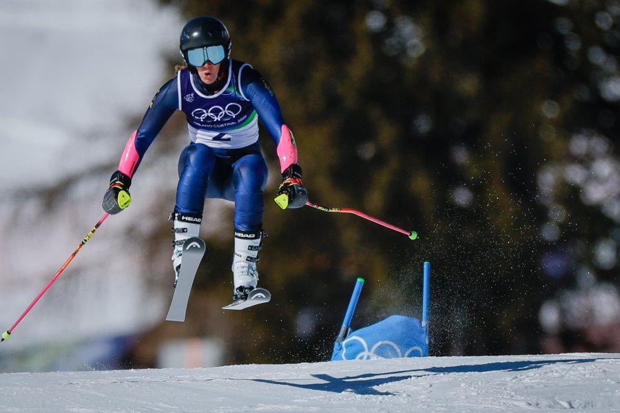 Гигантски слалом за жени с участието на Анина Цурбриген в1