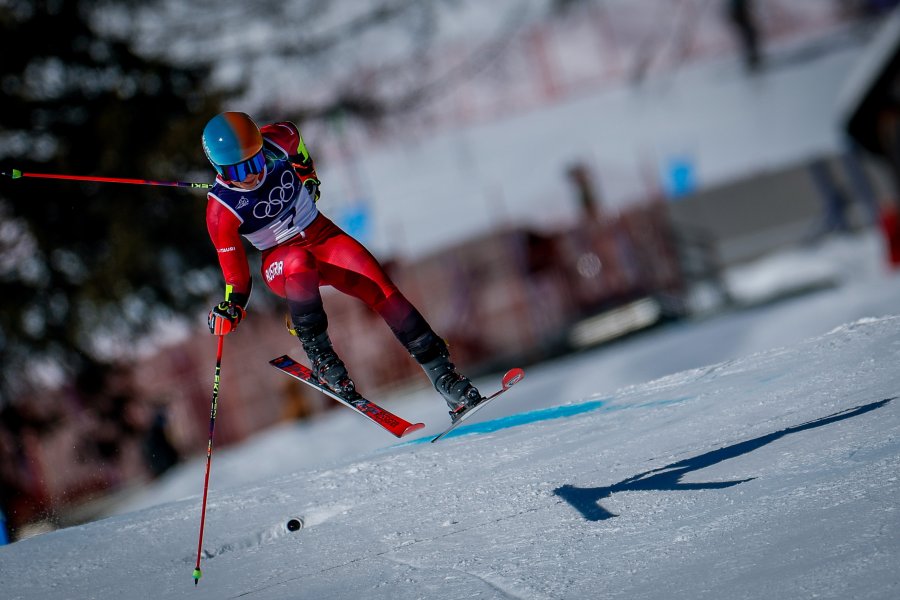 Гигантски слалом за жени с участието на Анина Цурбриген в1