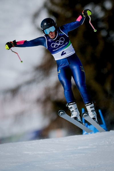 Гигантски слалом за жени с участието на Анина Цурбриген в1