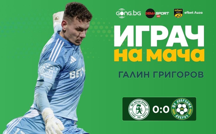 Ето кой заслужи приза Играч на мача след Ботев Враца - Добруджа!