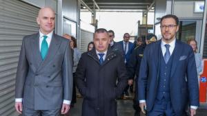 Британският посланик в България Натаниел Копси посети ГКПП Калотина съвместно