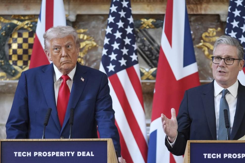 Доналд Тръмп и  Киър Стармър