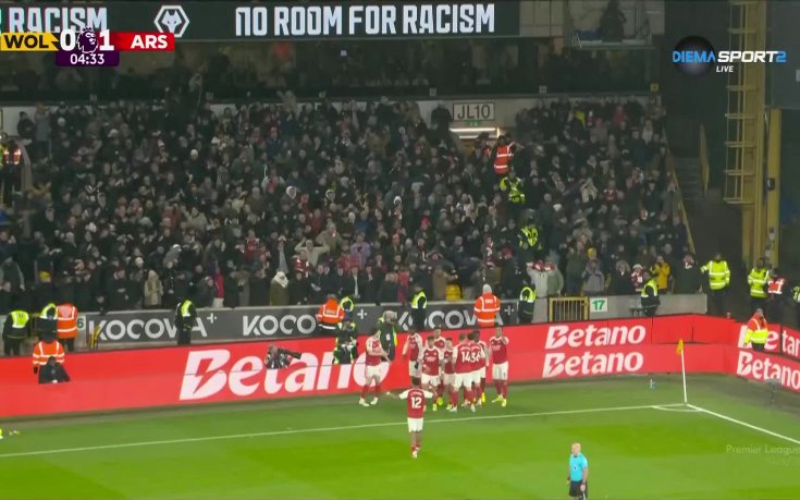 Букайо Сака изведе Арсенал напред рано в мача