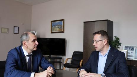 Михаил Околийски и Благомир Здравков