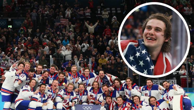 Джак Хюз - Мацки покриха с целувки героя на САЩ