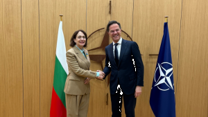 Надежда Нейнски и генералният секретар на НАТО Марк Рюте