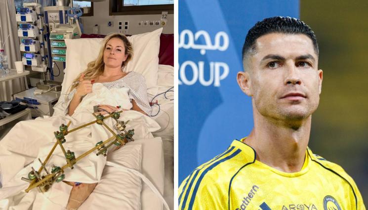 Линдзи Вон Кристиано Роналдо - Роналдо окуражи Линдзи със силни думи