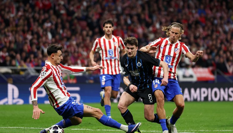 Атлетико Мадрид Брюж - Сьорлот зарадва Атлетико