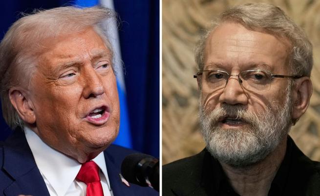 Доналд Тръмп и Али Лариджани