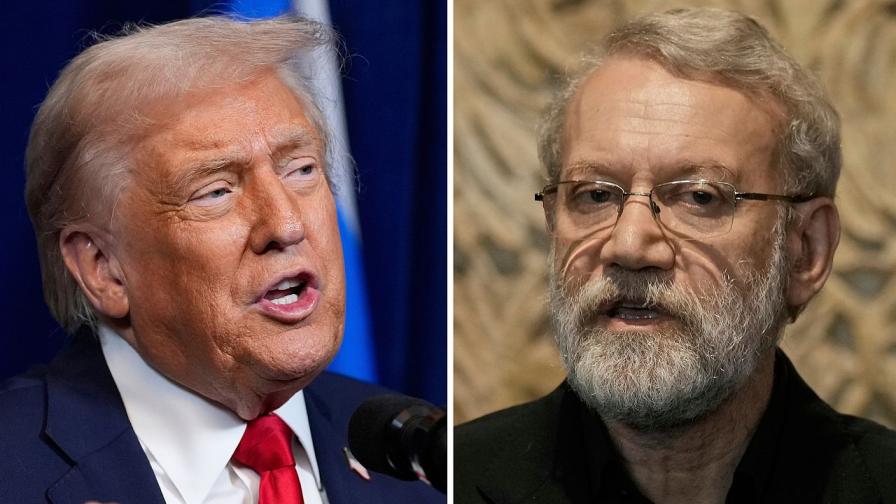 Доналд Тръмп и Али Лариджани