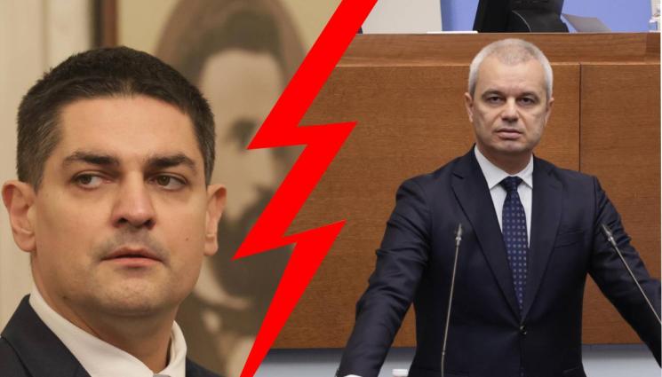 радостин василев костадин костадинов - ВОЙНА В ПАРЛАМЕНТА: Радостин Василев скочи на Костадинов!