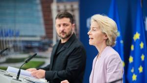 Урсула фон дер Лайен и Зеленски