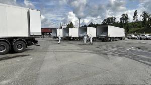 Хладилни камиони с останки