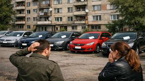 паркирани коли бележки