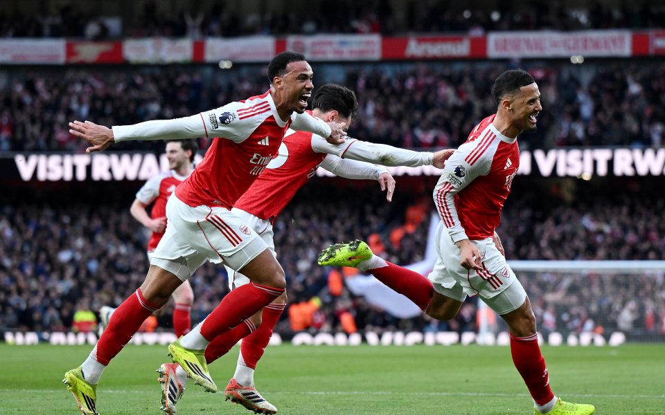 НА ЖИВО: Арсенал - Челси 1:0, Салиба бележи след корнер