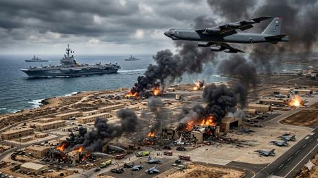 ударена американска база Шарл де гол и бомбардировач б 52