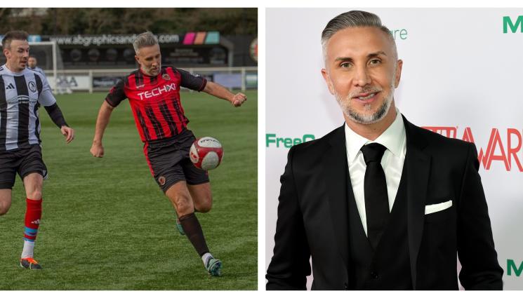 Кийрън Лий - Порноактьор опъва мрежи на терена