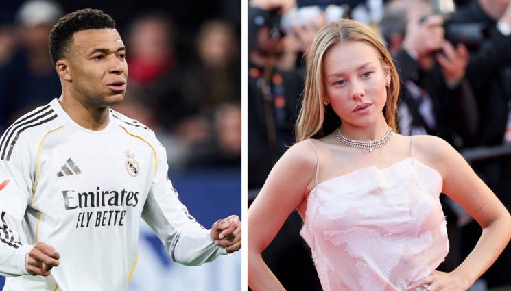 Килиан Мбапе Естер Експосито - Мбапе натиска актриса в Париж