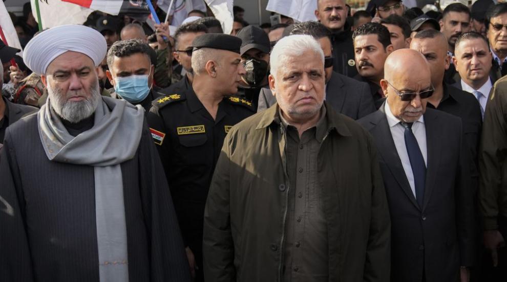 Военната база на „Хашд аш Шааби“ край Мосул е ударена