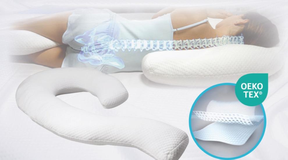 Една възглавница със 7 поддържащи тялото зони за цялостна подкрепа и комфорт