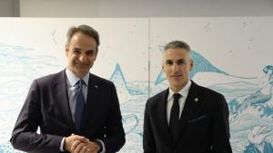 Андрей Гюров и гръцкият му колега Кириакос Мицотакис