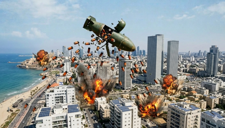ракети - ИГРАТА ЗАГРУБЯ: Иран стреля по Израел с касетъчни бомби!