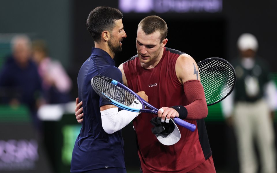 Новак Джокович - Джак Дрейпър 1:2 сета / ATP 1000 Индиън Уелс, 1/8-финал, 12.03.2026 г.