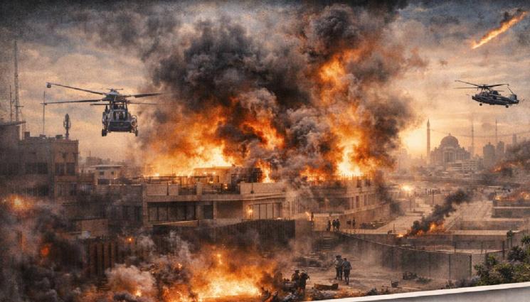 багдад сащ взрив армия военни - РАКЕТЕН УДАР ПО ПОСОЛСТВОТО НА САЩ: Багдад гори, Тръмп обяви Иран за напълно победен!