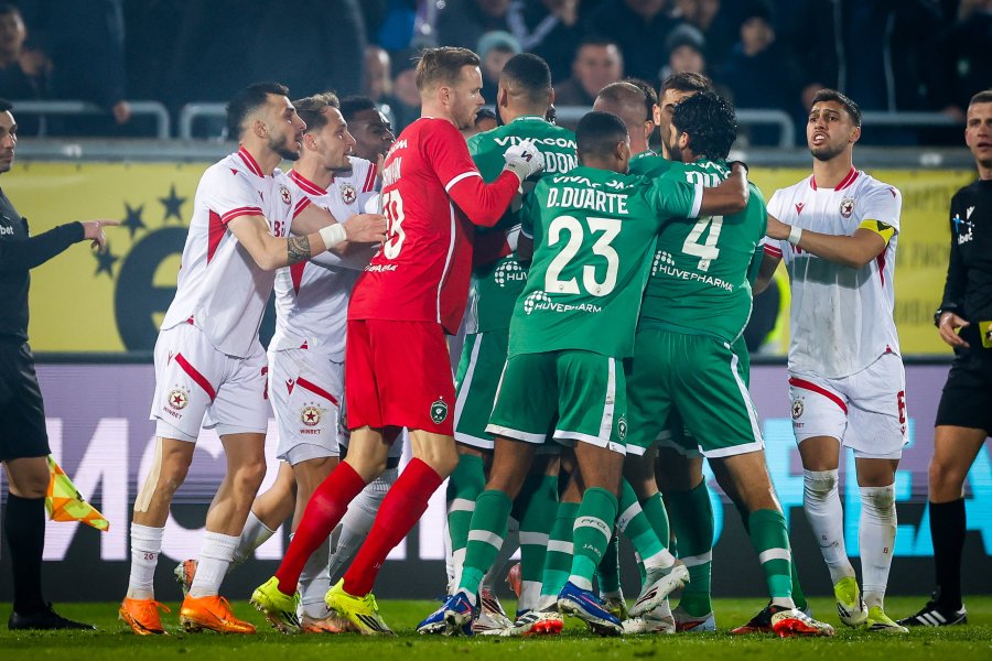 Масово спречкване между играчите на Лудогорец и ЦСКА1