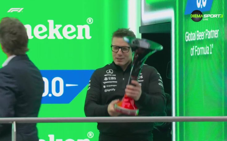 Страхотни емоции на подиума след Гран При на Китай