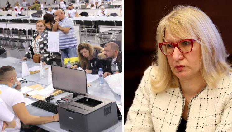 Цветелина Пенева - Цветелина Пенева от Обществения съвет на ЦИК пред 