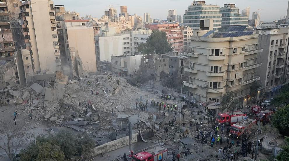 Мощна атака срещу Ливан: Израелски въздушен удар порази централната част на Бейрут