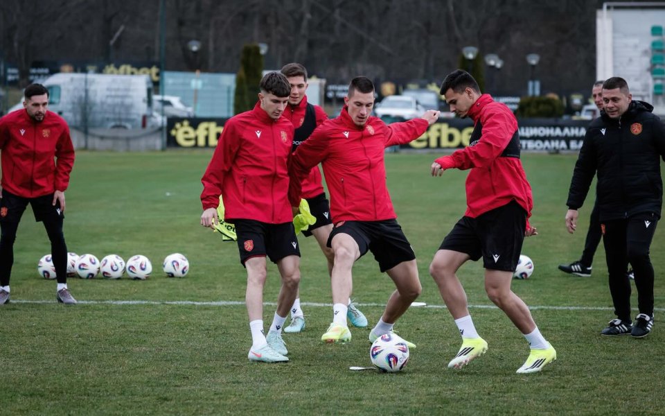 Тренировка на българския национален отбор по футбол преди турнира FIFA Series 2026, 23.03.2026 г.