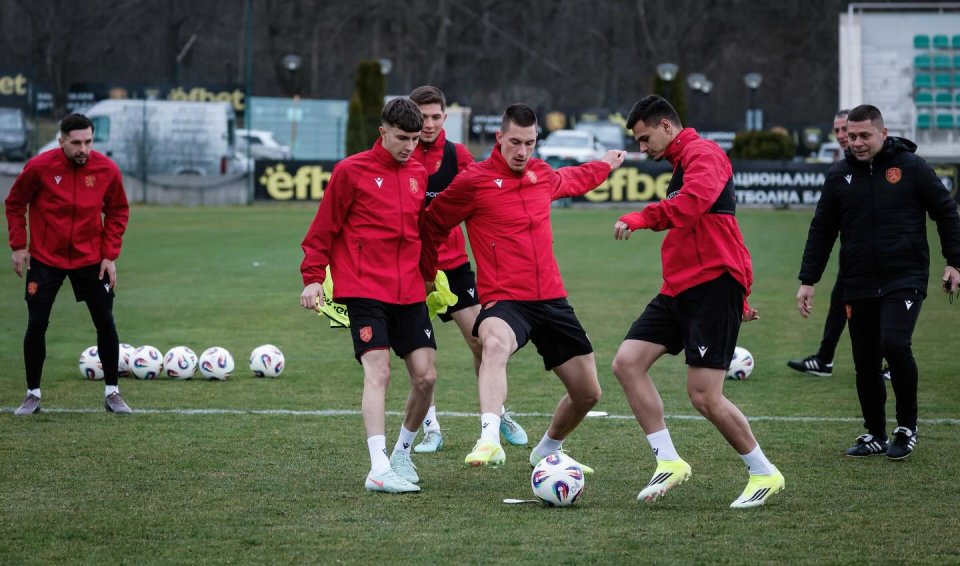 Тренировка на българския национален отбор по футбол преди турнира FIFA1