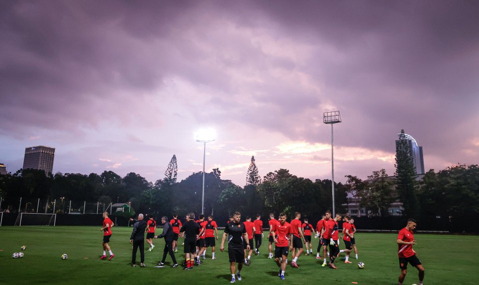 Тренировка на националите в Джакарта1