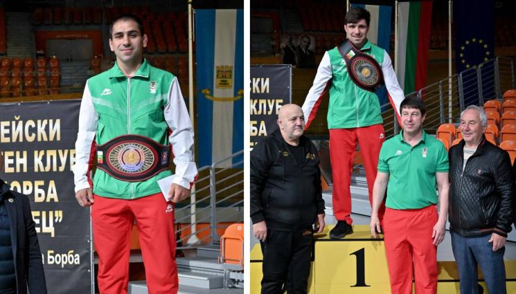 Георгиев Кубатов пояси - Михаил Георгиев и Стоян Кубатов с поясите на 