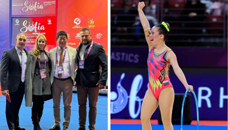 Василена Богданова Слав Петков - Шефът на Световната гимнастика се възхити на състезателка със синдром на Даун