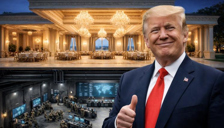 Тръмп белият дом бална зала военен комплекс